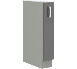 Kuchynská dolná skrinka GARID 15 D CARGO BB, Sivý lesk/Sivá