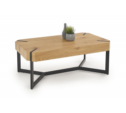 Konferenčný stôl LAVIDA, Dub zlatý/Čierna