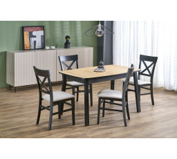 Jedálenský stôl BARRIL, dub artisan/čierna