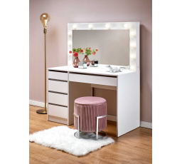 Toaletný stolík HOLLYWOOD XL biely