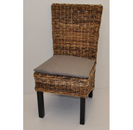 Kreslo Banny banánový list vankúš sivé zvýraznenia