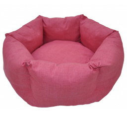 Šesťhranná posteľ AXIN - malinový melír