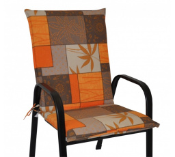 Vankúš na kreslo z tahokovu UNI - látka UNIKO oranžový list