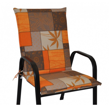 Vankúš na kreslo z tahokovu UNI - látka UNIKO oranžový list