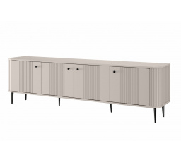 TV skrinka Vesper 4D 187 cm - kašmír / čierne nohy