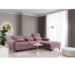 Rohová sedacia súprava Foble, Velvetmat 24 Pravá
