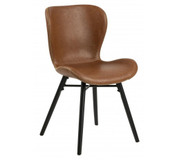 Stolička Batilda Retro brandy /čierna