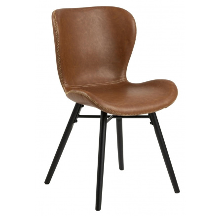 Stolička Batilda Retro brandy /čierna