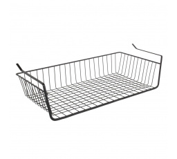 Závesný kôš pod policu L čierny