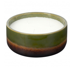 Sviečka Glaze XL v keramike zelená