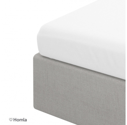 Biele saténové prestieradlo DANIELLE 160X200CM AW23 916308