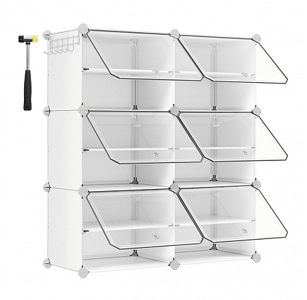 Botník, plast, bílá, ABO-E1033 WT Botník, plast, bílá, ABO-E1033 WT