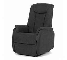Polohovací křeslo, elektrické kabelové ovládání, šedá, látka, TV-L8963 GREY2