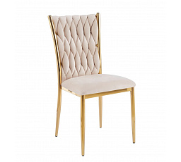 Stolička velvet béžová K37-FXJG G