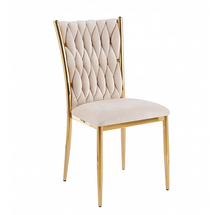 Stolička velvet béžová K37-FXJG G