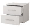Nočný stolík OMEGA I - 22, Biela/Biela