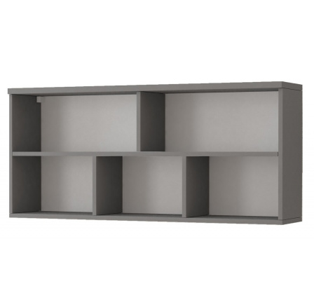 Polica OMEGA II - 09, Sivá/Biela