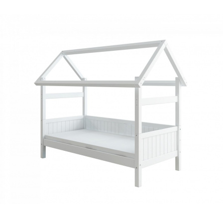 Posteľ domček/rám Romantic 448 biela