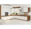 Kuchynská skrinka Vega 60x60 GN 72 2F dub lancelot/biely lesk