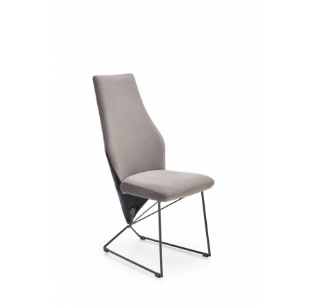 Jedálenská stolička K485, sivý zamat