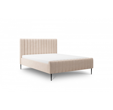 Čalúnená posteľ Nicole 160x200, Salvador /čierne nohy