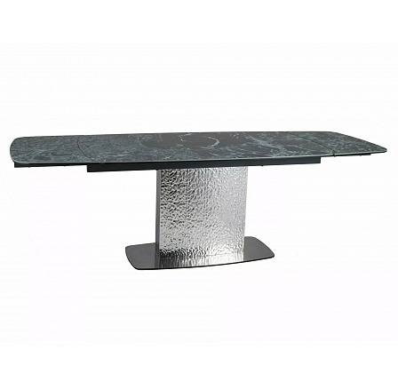 Jedálenský stôl MONCLER CERAMIC, Verde Alpi/Nehrdzavejúca oceľ