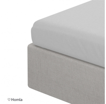 Šedé saténové prestieradlo DANIELLE 160X200CM AW23 916278