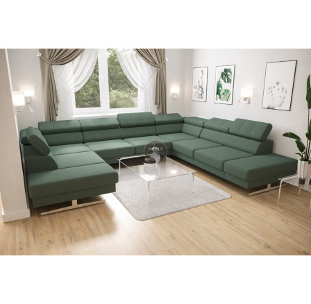 Rohová sedacia súprava EMPORIO MAX I 300X350X220 - zelená, pravá Rohová sedacia súprava EMPORIO MAX I 300X350X220 - zelená, pravá
