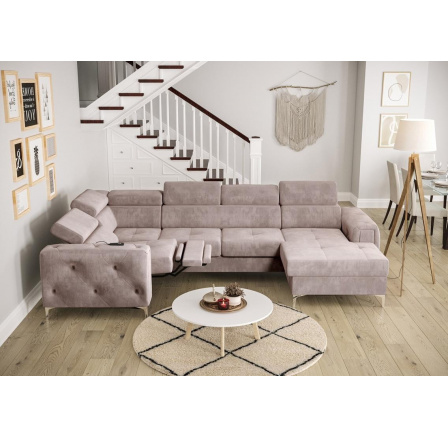 Rohová sedacia súprava ORION MAX III, relax s funkciou spania 165x320x190 cm - voliteľný odtieň - ľavá Rohová sedacia súprava ORION MAX III, relax s funkciou spania 165x320x190 cm - voliteľný odtieň - ľavá