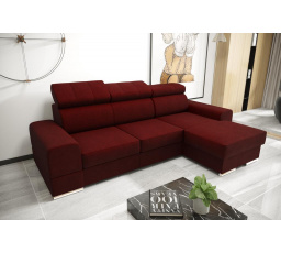 Rohová sedacia súprava ROYAL MINI 260×160 - vínová, pravá