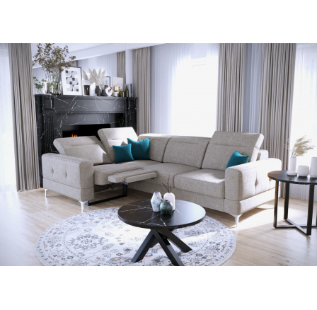 Rohová sedacia súprava MALIBU, relax s funkciou spania 185x250 cm sivá G80 - rýchle odoslanie Rohová sedacia súprava MALIBU, relax s funkciou spania 185x250 cm sivá G80 - rýchle odoslanie