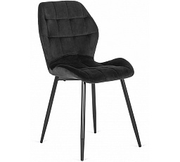 Stolička LUCKY Čierna Zamatová