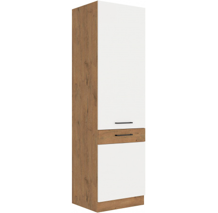 Kuchynská skriňa VIGO - 60 DK-210 2F, Dub Lancelot / Biely lesk Kuchynská skriňa VIGO - 60 DK-210 2F, Dub Lancelot / Biely lesk