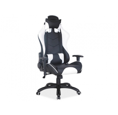 Kancelárske kreslo Q-109, čierna/biela