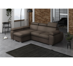 Rohová sedacia súprava Bodie ľavá hnedá
