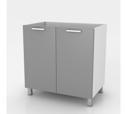 Kuchynská drezová skrinka Natanya ZL802D sivý lesk