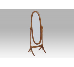 Podlahové zrkadlo, v.151 cm, konštrukcia z MDF, morený orech