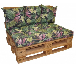 Súprava podložiek pod paletový nábytok EASY - motív Monstera