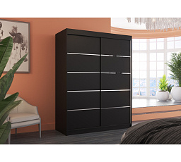 Posuvná skriňa LUFT 150 Čierna+Čierna