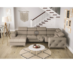 Rohová sedacia súprava ORION MAX III, relax s funkciou spania 165x320x190 cm - pravá