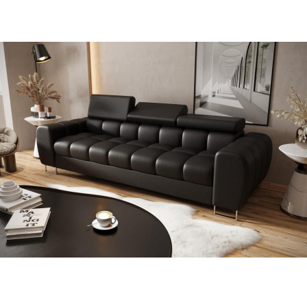 Sofa ASPEN III 265 cm prírodná koža - čierna koža Sofa ASPEN III 265 cm prírodná koža - čierna koža