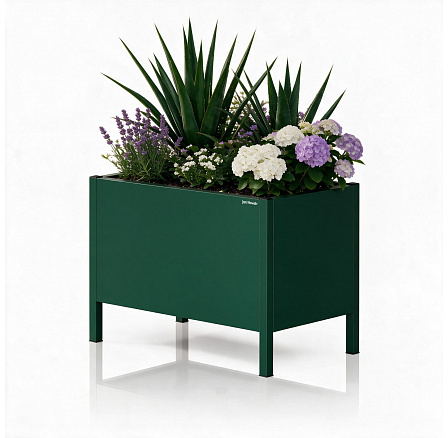 Kryt na kvetináč kovový veľký fľaškovozelený: DAISY 500 x 400 x 300 mm Kryt na kvetináč kovový veľký fľaškovozelený: DAISY 500 x 400 x 300 mm