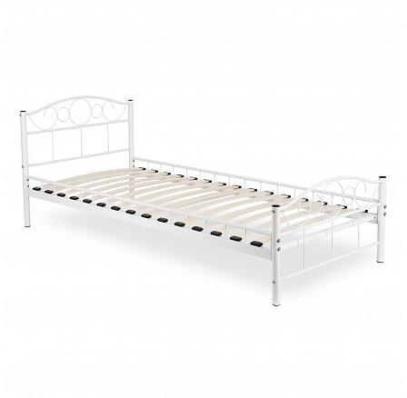 Kovová posteľ GRIFFIN 90x200 Biela
