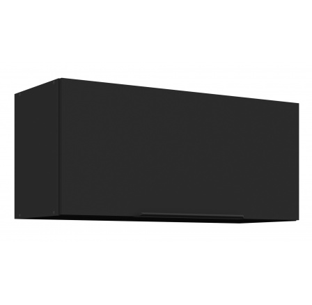 Horná skrinka SIENA - 80 GU-36 1F, Čierna mat/Čierna mat