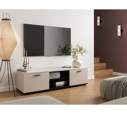 TV komoda SOHO 140, kašmír / čierna
