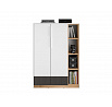 Komoda TORINO 05, biela / grafit mat / dub Castello