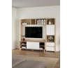 TV stena Nerea 320, jackson hickory/biely lesk