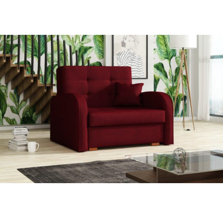 Kreslo Vivian Gold I bordovej farby