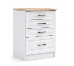 Kuchynská dolná skrinka IRMA SZ40-4SZ, biela mat