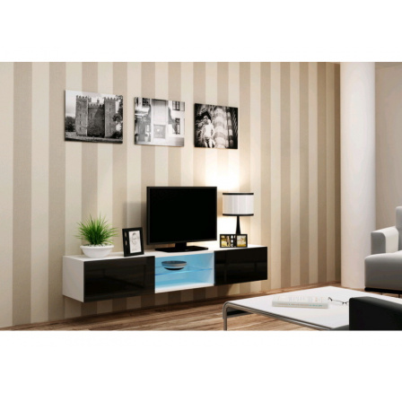 TV komoda VIGO CLASS - bielo-čierna TV komoda VIGO CLASS - bielo-čierna